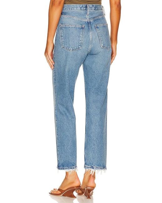 Agolde Blue 90's Crop