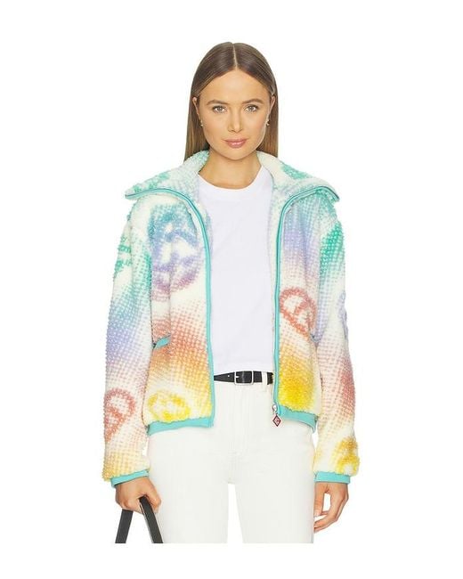 Casablanca White Monogram Fleece Jacket