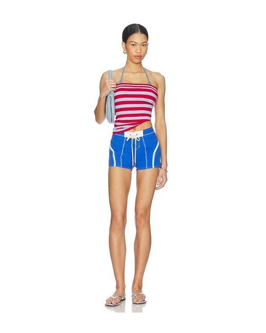 Made Some Sportswear Blue Short Shorts