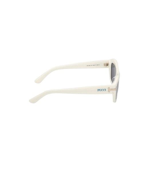 Emilio Pucci Blue Geometric Sunglasses