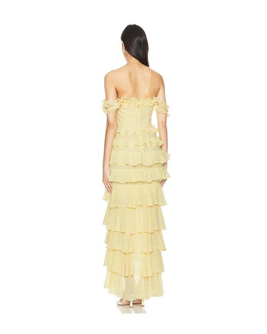 MAJORELLE Metallic Avalee Gown