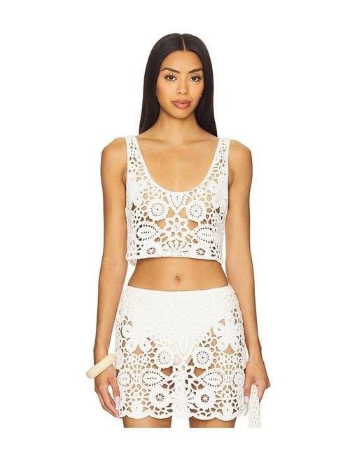 SNDY'S White Tala Top
