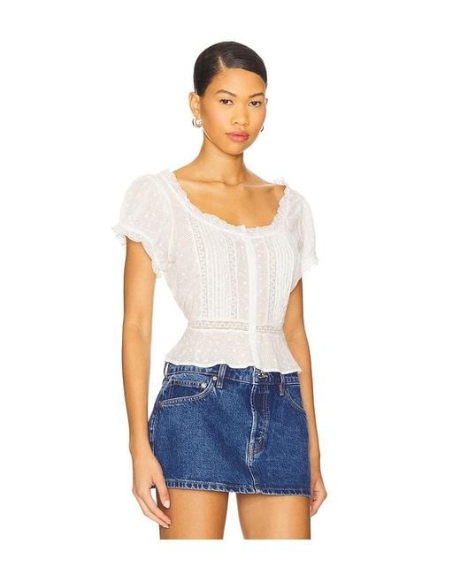 Rixo Blue Kurzärmeliges Oberteil Sandi