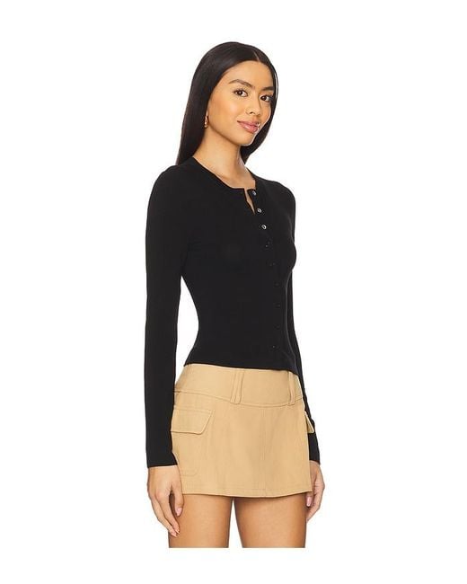 ALL THE WAYS Black Viola Top