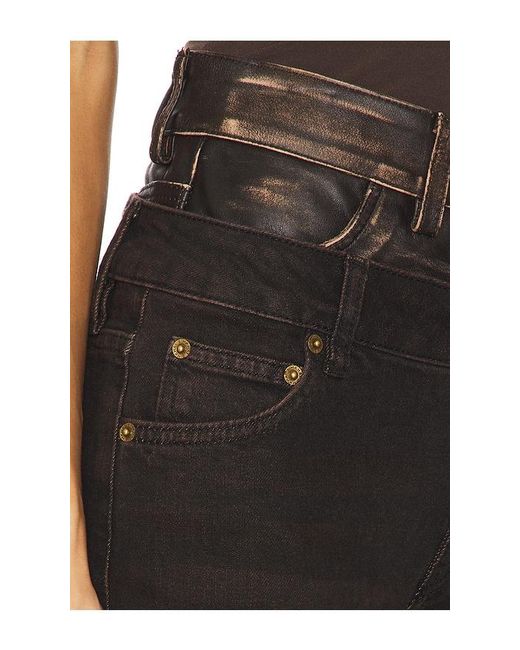 Jonathan Simkhai Black Kove Double Waistband Wide Leg