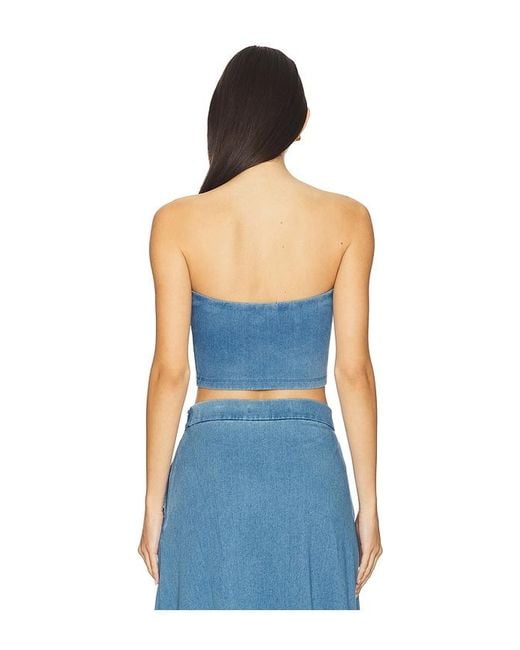 Susana Monaco Blue Stretch Denim Tube
