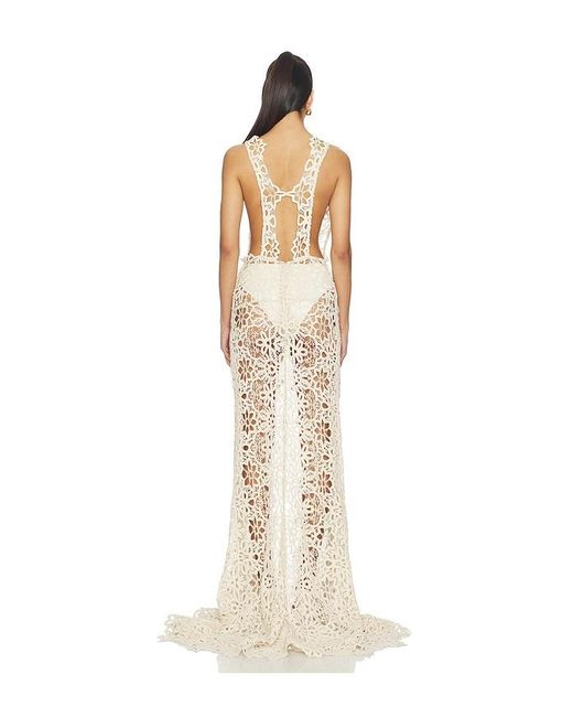 Bronx and Banco Natural Akello Crochet Maxi Dress