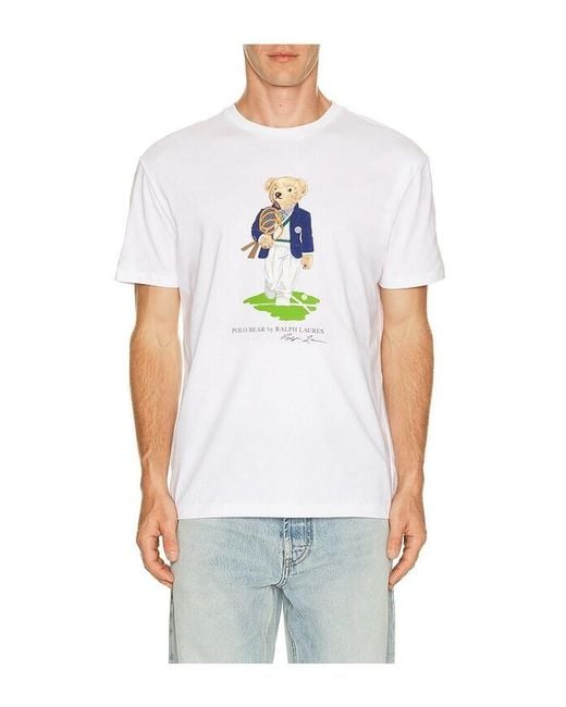 Polo Ralph Lauren White Wimbledon Tee for men