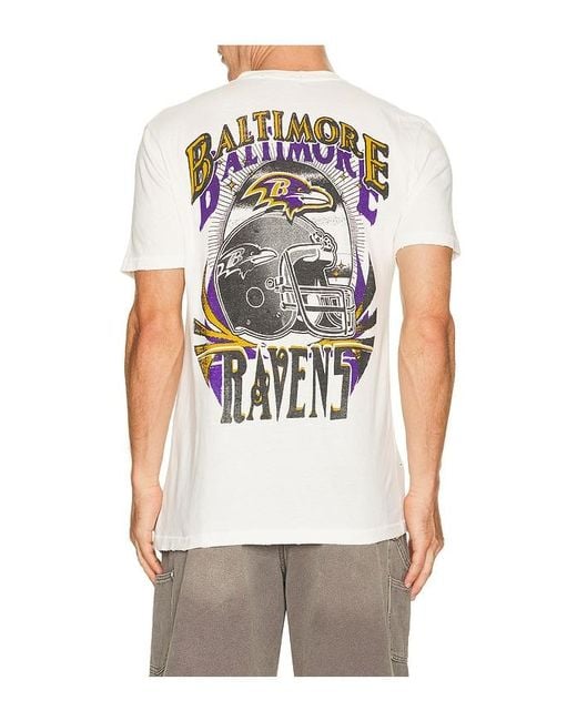 Junk Food Multicolor Ravens City Edition Vintage Tee for men