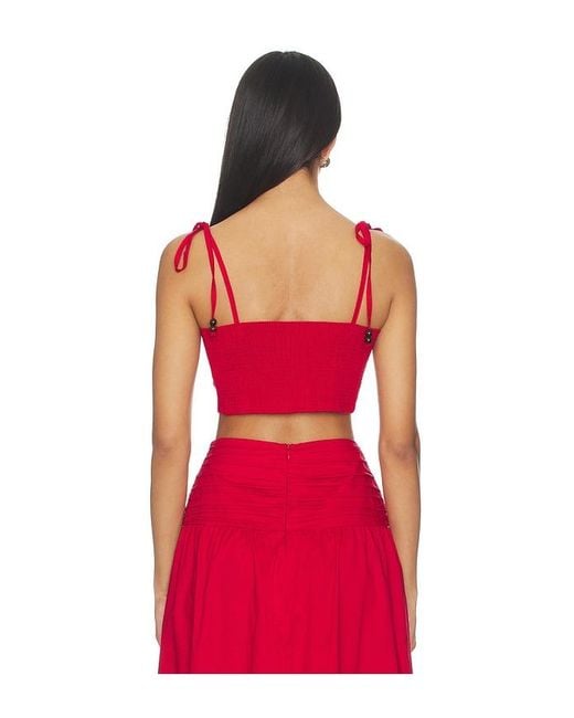Peixoto Red Ezra Top