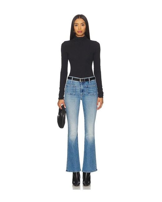 Mother Blue The Patch Pocket Weekend Jeans