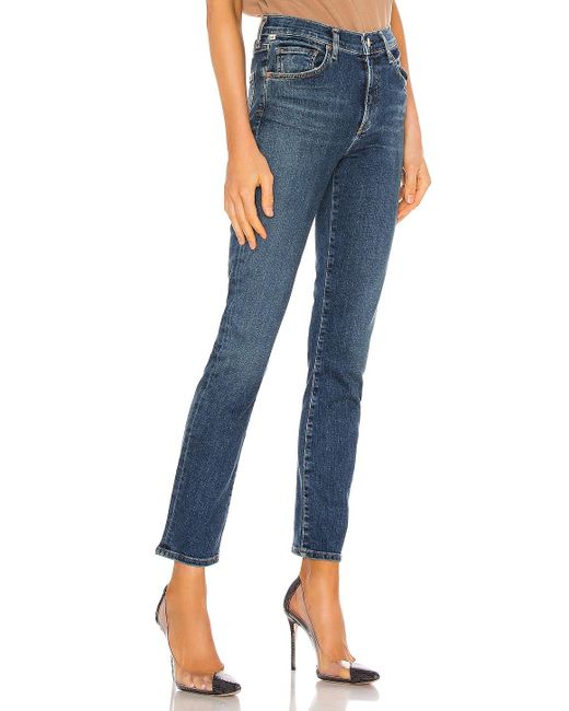 Synthetic Skyla Mid Rise Slim Straight 