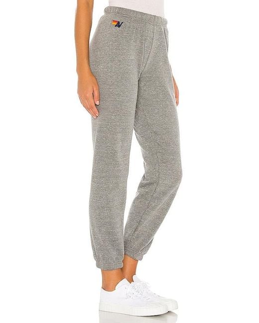 Aviator Nation Gray 5 Stripe Sweatpants