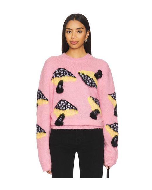 MSGM Pink Fantasy Mushroom Sweater