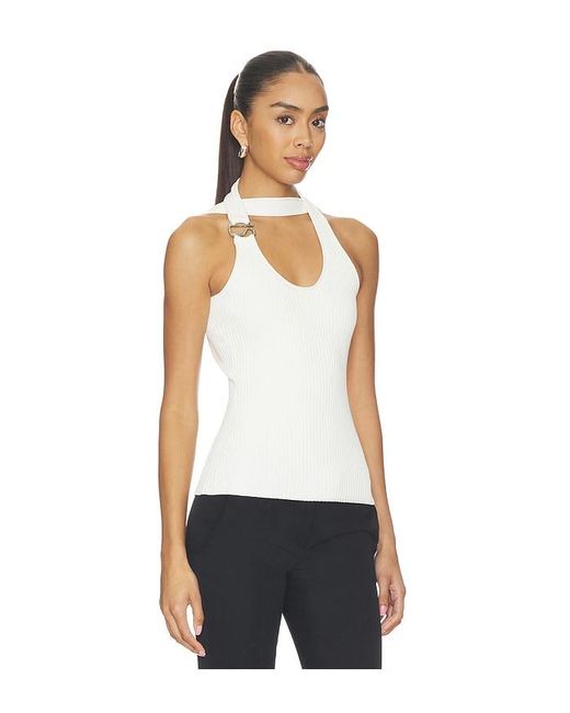 Coperni White C Logo Knit Top