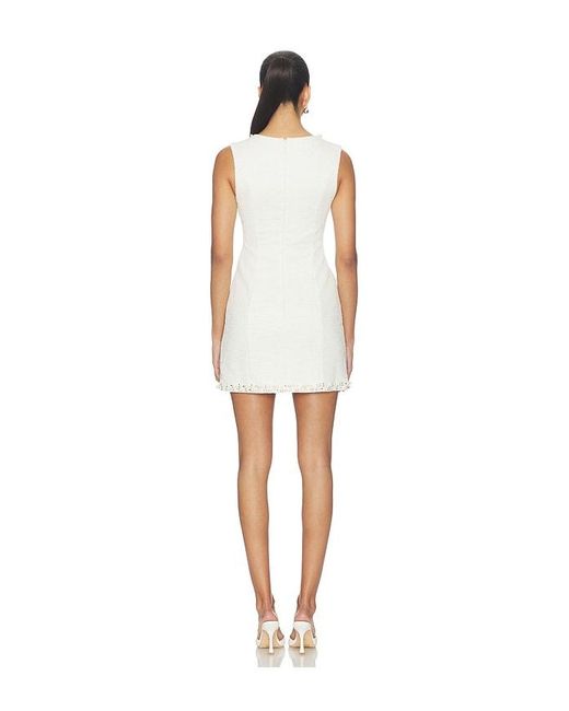 PATBO White Tweed Elsa Mini Dress