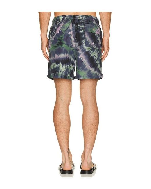 Bather Blue Fig Swirl Swim Trunk for men