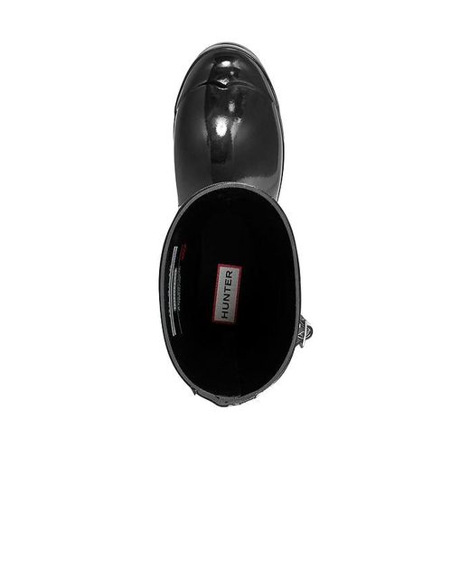 Hunter Black Original Short Gloss Boot