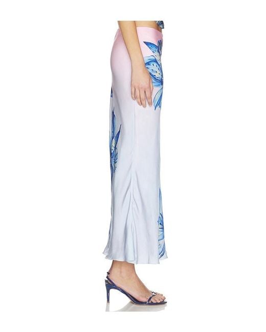 Rococo Sand Blue Midi Skirt