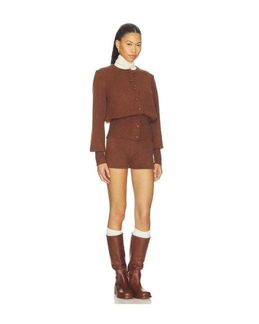 ALL THE WAYS Brown Belle Short Set