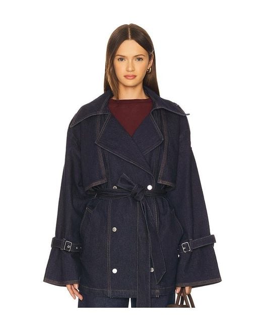 Gestuz Blue Summer Trenchcoat