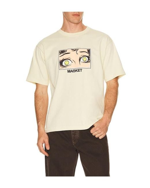 Market Natural Smiley Eye See You T-Shirt for men