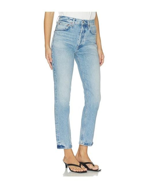 Agolde Blue Riley Crop Jean