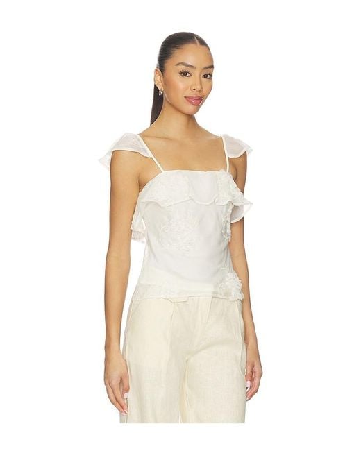 Bardot Natural Lisette Frill Detail Cami