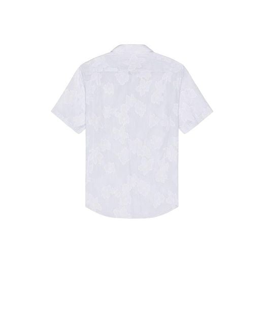 Vince White Fil Coupe French Placket Shirt for men