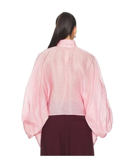 La Fuori Pink Tie-Up Top