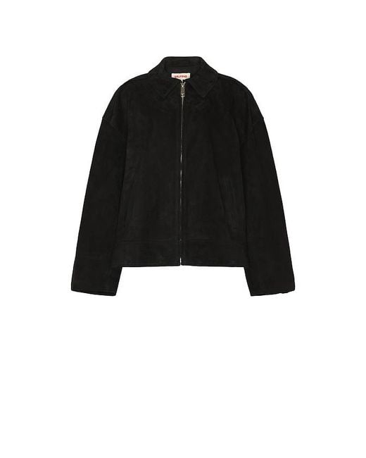 GRLFRND Blue Alek Suede Jacket