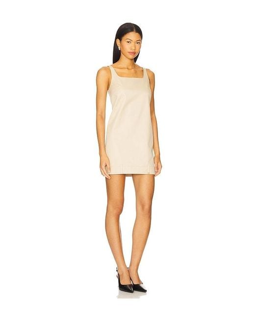 we11done Natural Cotton Waistband Detail Dress
