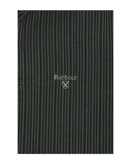 Barbour Black Harworth Tailored Polo for men