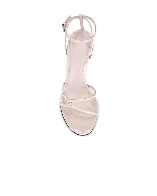 Black Suede Studio White Miley 100 Sandal