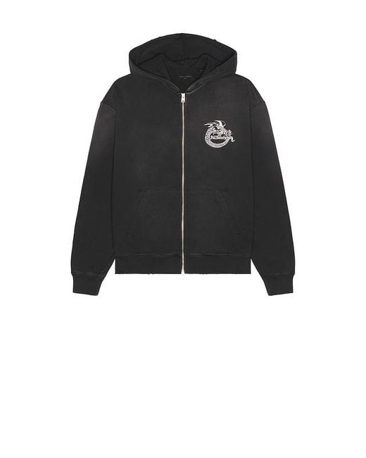 AllSaints Black Terra Zip Through Sweater for men