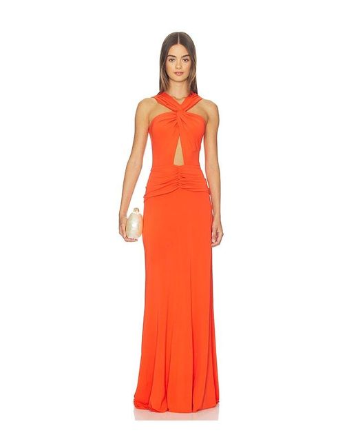 Silvia Tcherassi Orange Naga Dress