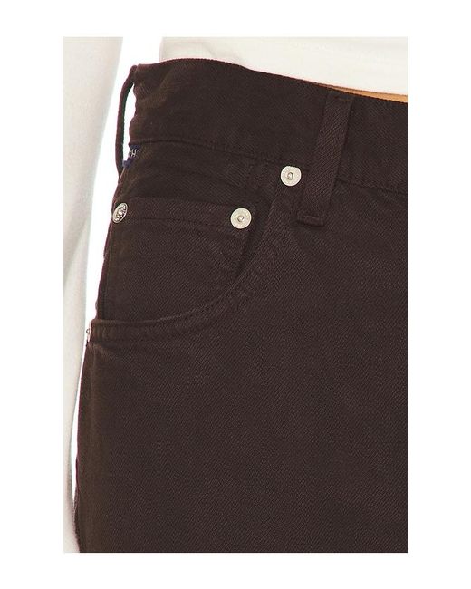 Citizens of Humanity Black Lindz Low Rise Easy Straight Jeans