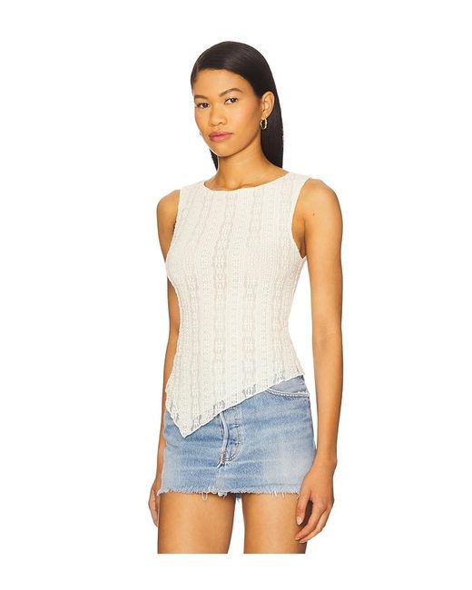 MORE TO COME White Palima Top