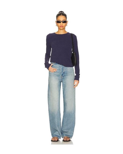 Free People Blue X We The Free Nova Tee Long Sleeve