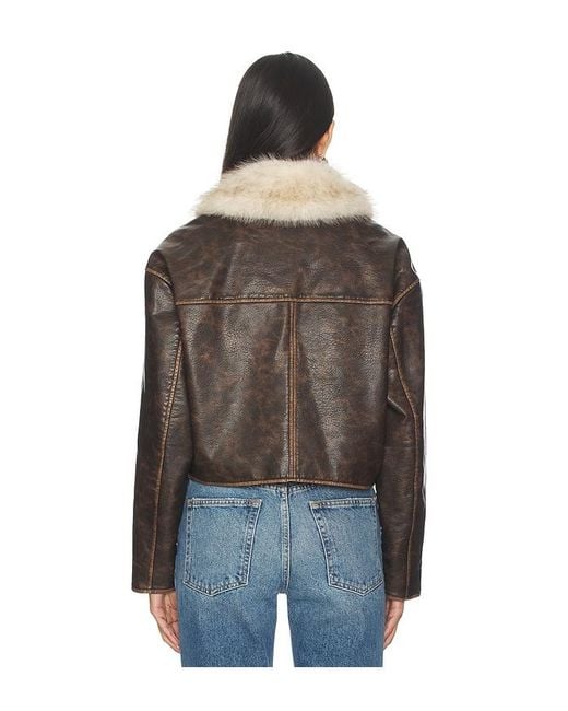 Blank NYC Blue Cropped Bomber