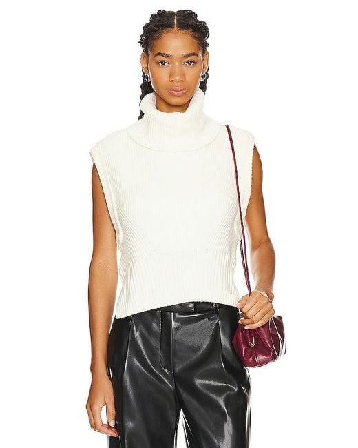 TOP STYLE PULL MAPLE en White Jonathan Simkhai