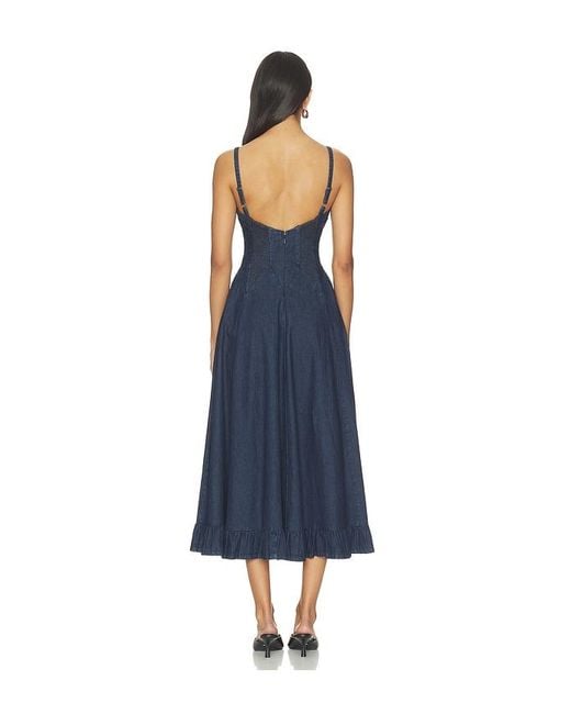 Free People Blue Another Season Midi Dress
