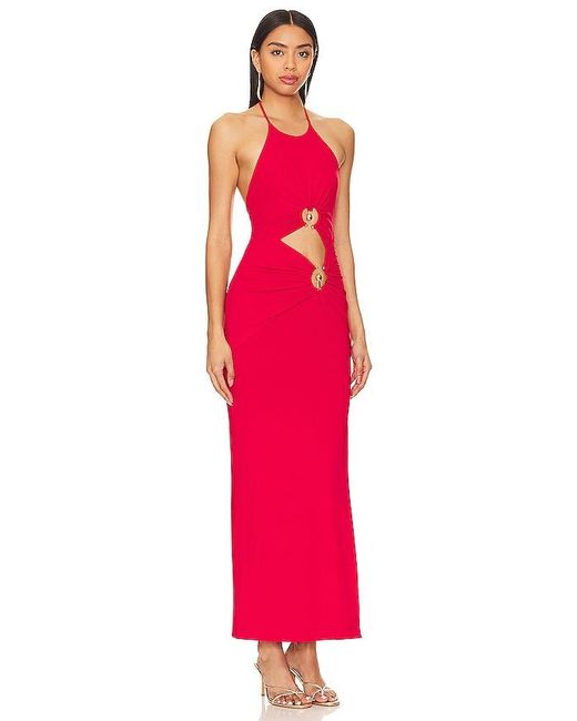 Bardot Red Neve Maxi Dress