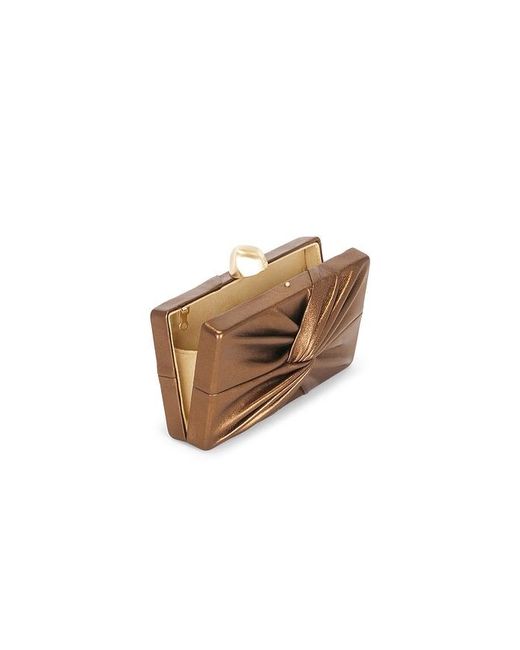 Cult Gaia Brown Lisse Clutch