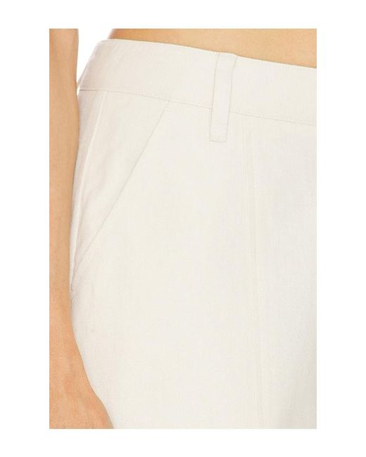 ROTATE BIRGER CHRISTENSEN White Linen Suiting Pants