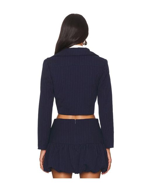Amanda Uprichard Blue Sanders Jacket