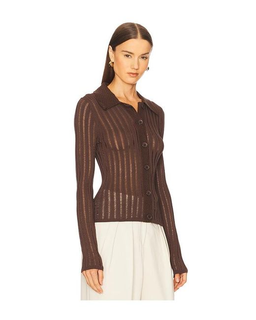 L'academie Brown Olivie Cardigan