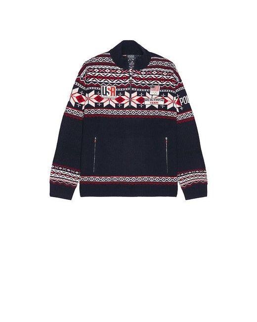 Polo Ralph Lauren Blue Winter Olympics Pullover Sweater for men