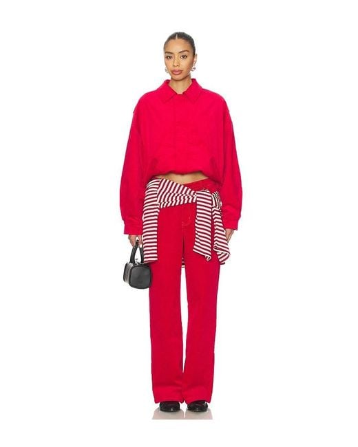 Lioness Red Kenny Bomber Jacket
