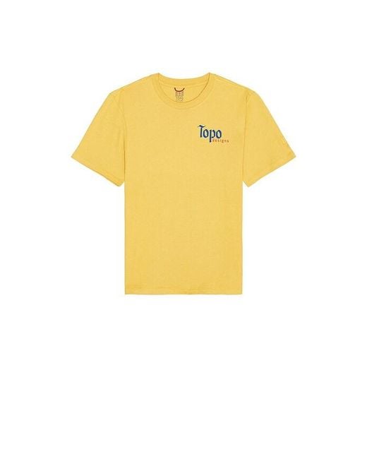 Topo Yellow Peak Tee for men